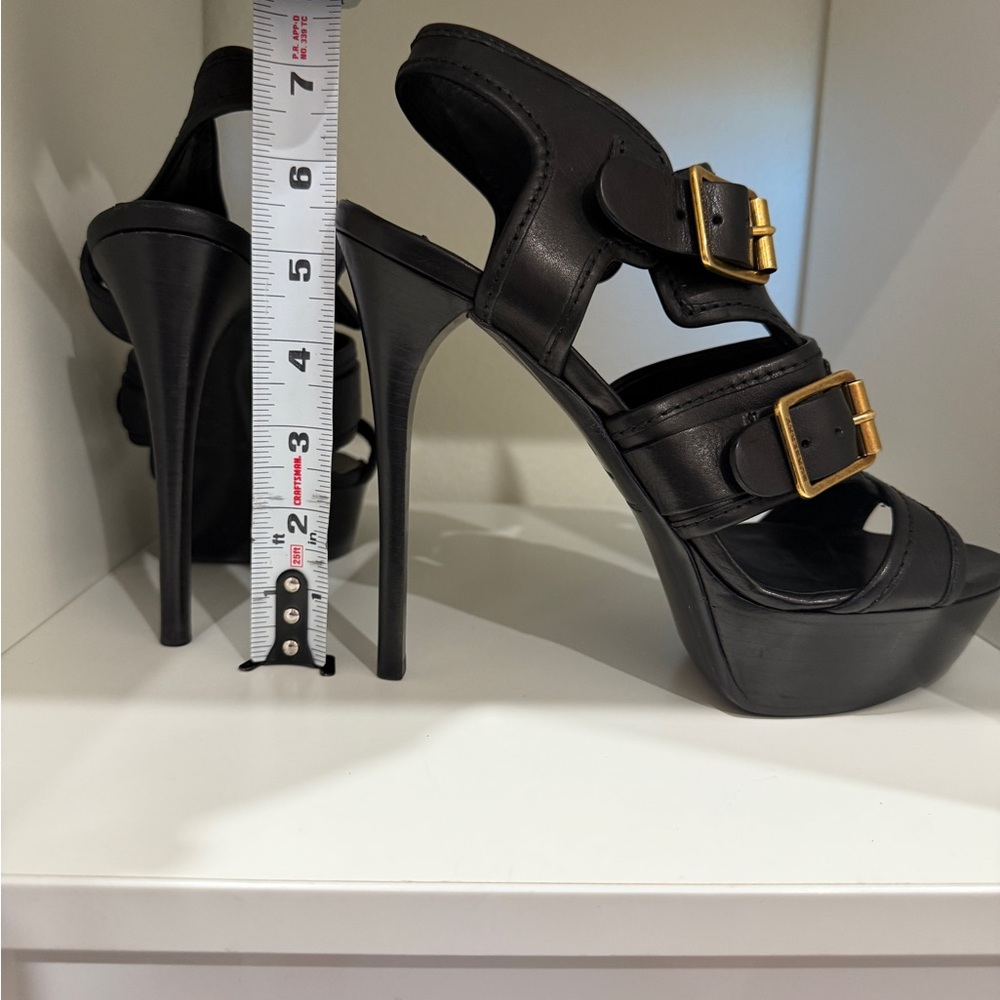Burberry Aviator Beatty Platform Heels - Size 39 - Picture 7 of 8